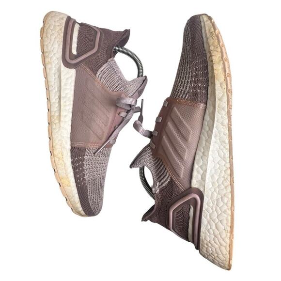 Adidas Ultraboost 19 Purple Running Shoes (G27490) Women's Sz 8 Activewear EUC - Picture 1 of 16